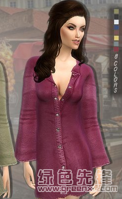 模拟人生4女性时尚休闲睡衣MOD(模拟人生4睡衣补丁)V1.1 绿色版1