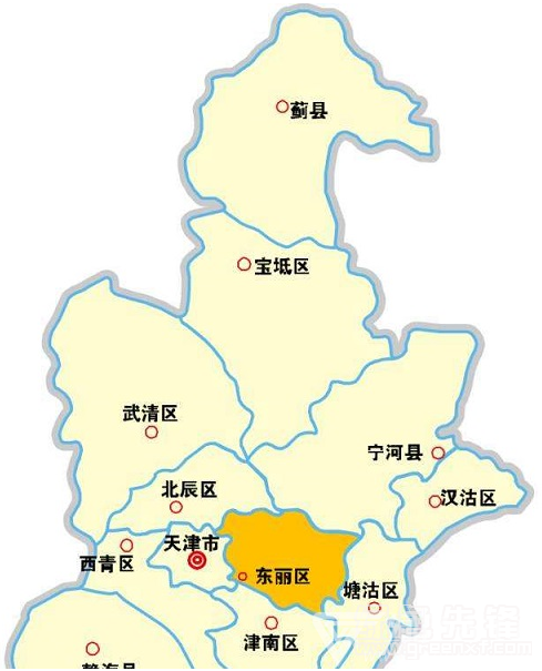 天津市行政区划图高清版