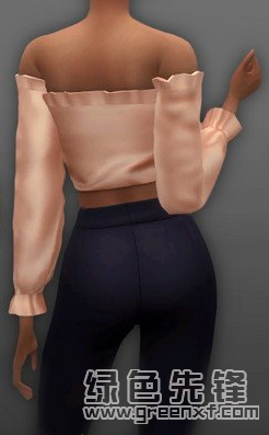 模拟人生4女性花边露肩上衣MOD(模拟人生4露肩上衣补丁)V1.0 免费版1