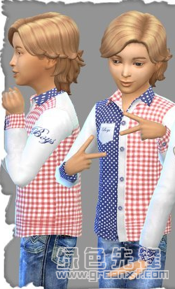 模拟人生4男孩双色衬衫MOD(模拟人生4双色衬衫补丁)V1.0 免费版2