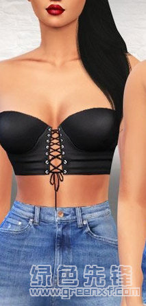 模拟人生4女性紧身印花上衣MOD(模拟人生4印花上衣补丁)V1.1 最新版2