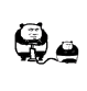 熊猫头打气筒表情包(熊猫头沙雕表情素材)V1.0 免费版
