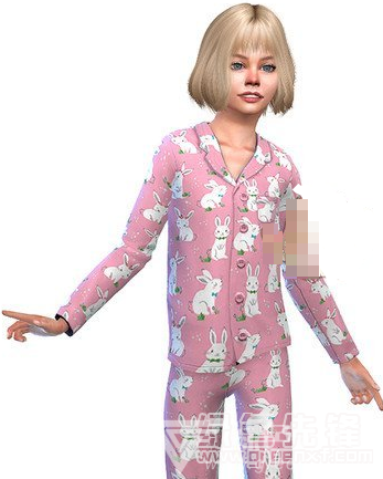 模拟人生4可爱小白兔睡衣MOD(模拟人生4增加小白兔睡衣)V1.0 绿色版1