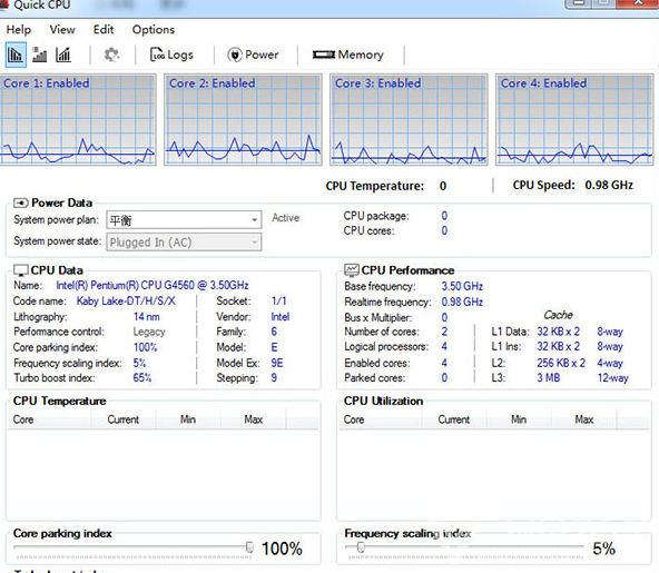 Quick CPU 4.7.0 download the new for windows