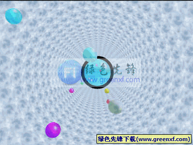 飞行的球体在漂亮的隧道中旋转屏保Tunnel 3D 1.0安装版