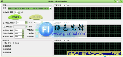 网速监控者V1.35绿色版_监控网络的上传和下载速度