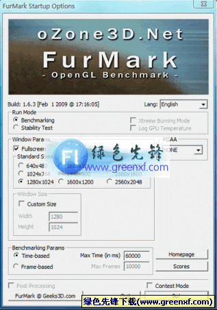 Furmark(GPU烤机软件)V1.11.0多语言绿色版