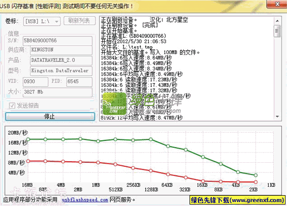 FlashBench(U盘SD卡速度测试)V1.0 北方星空汉化版