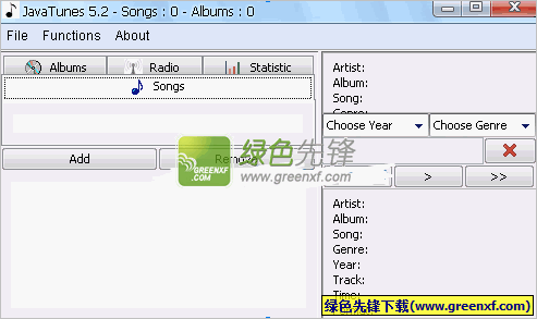 JavaTunes(java音乐播放器)V5.3 绿色版