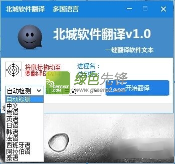 北城软件翻译多国语言(一键翻软件文本)V1.0 绿色版