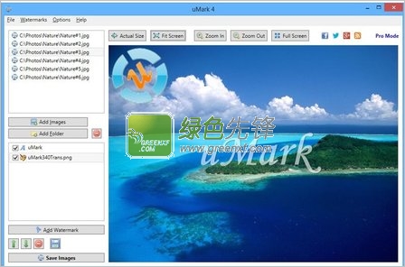 图片批量加水印软件下载(Uconomix uMark Professional)V5.2 特别版