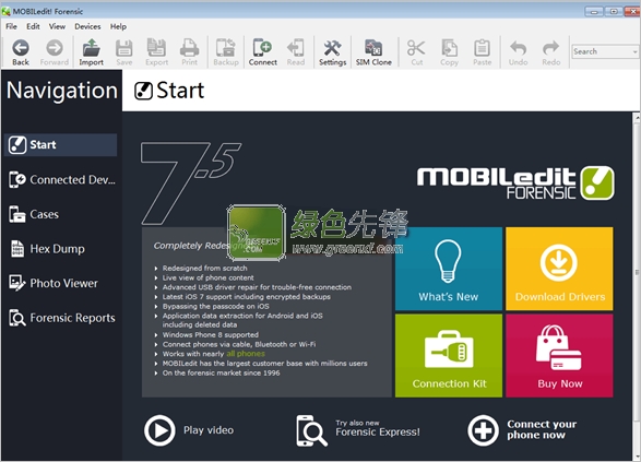 MOBILedit! Forensic(电脑手机互传文件)V7.7.1 便携绿色版