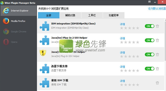 Wise Plugin Manager Portable(浏览器插件删除)V1.26.54 中文绿色版