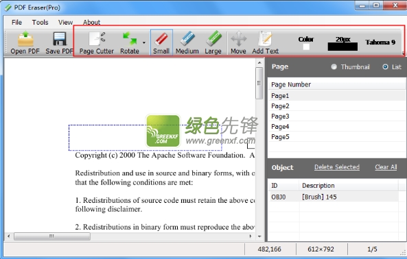PDF Eraser Pro Portable(PDF擦除工具)V1.0.4.5 绿色版