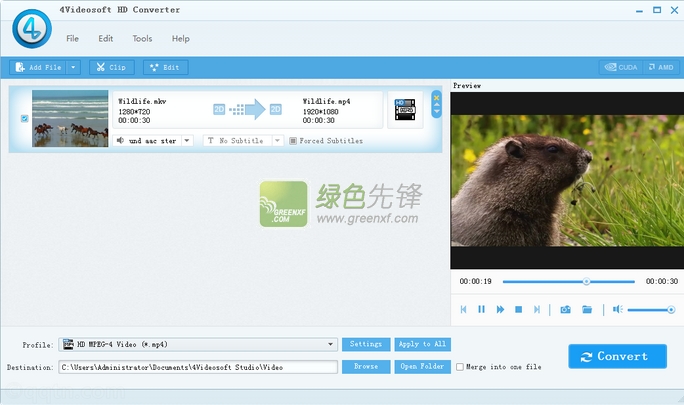 4Videosoft HD Converter(免费高清视频转换器)V5.3.9 无限制特别版