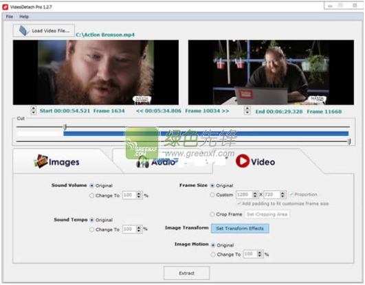 VideoDetach Pro(视频声音图像提取工具)V1.2.8 最新绿色版