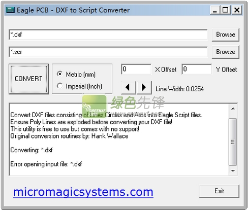 dxf to script converter(SCR格式转换器)V1.10 最新版