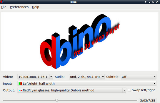 Bino播放器(3d视频播放软件)V1.4.5 免费版