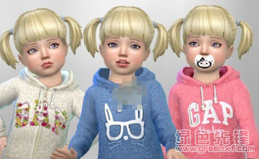 模拟人生4 GAP儿童童装MOD(模拟人生4童装补丁)V1.1 绿色版1