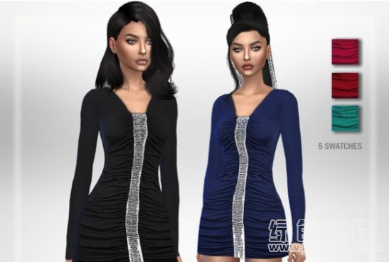 模拟人生4性感紧身褶皱裙MOD(模拟人生4紧身褶皱裙补丁)V1.1 绿色版1