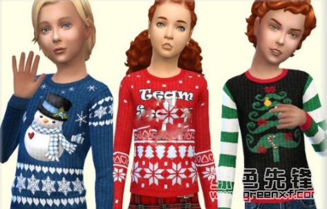 模拟人生4圣诞节童装MOD(模拟人生4服装补丁)