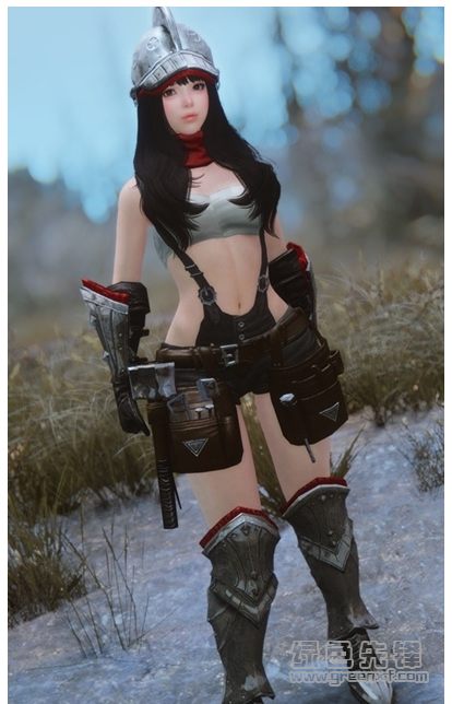 上古卷轴5韩国风少女铁匠服装MOD(上古卷轴5韩国风少女铁匠服装补丁)V2017 绿色版1