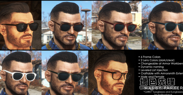 辐射4完美的黑框眼镜MOD(辐射4黑框眼镜补丁)V1.0 免费版1