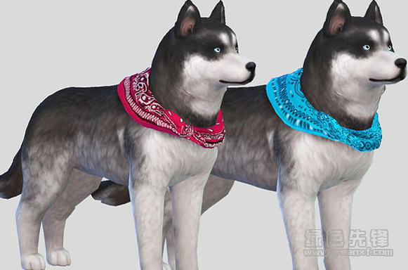 模拟人生4v1.36大型犬狗狗日系围巾MOD(模拟人生4狗狗围巾补丁) 绿色免费版1