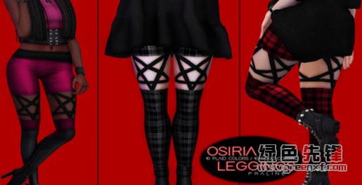 模拟人生4女士暗黑五芒星格子打底裤MOD(模拟人生4打底裤补丁)V1.1 最新版1