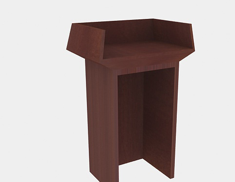 学校讲台3d模型(学校礼堂会堂演讲台3d模型文件)V1.00 免费版1