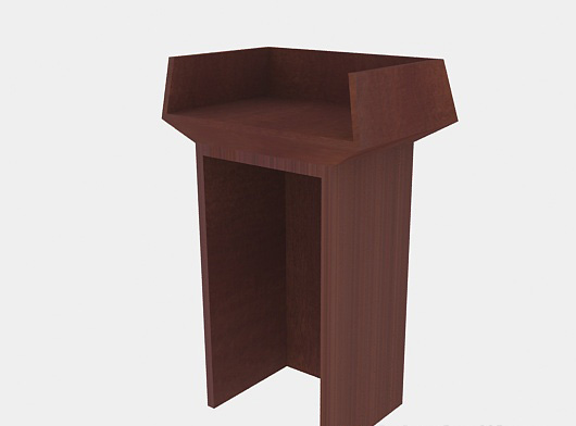 学校讲台3d模型(学校礼堂会堂演讲台3d模型文件)V1.00 免费版3