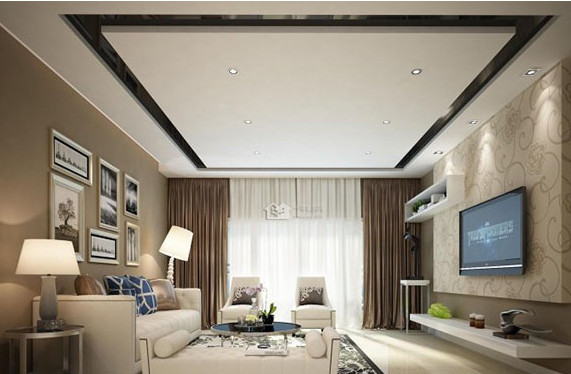 现代客厅窗帘3d模型免费下载(现代客厅窗帘装饰设计3d模型obj文件)V1.0 绿色版1