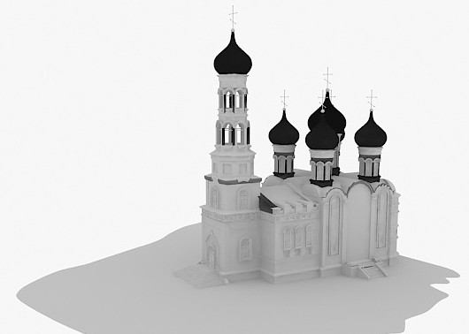 欧式城堡建筑3d模型下载(欧式建筑城堡3dmax模型obj文件)V1.00 免费版1