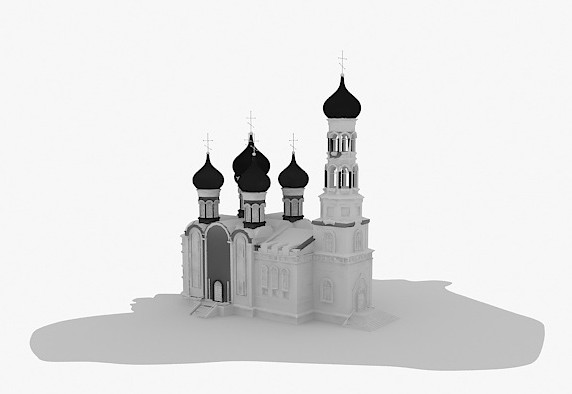 欧式城堡建筑3d模型下载(欧式建筑城堡3dmax模型obj文件)V1.00 免费版3