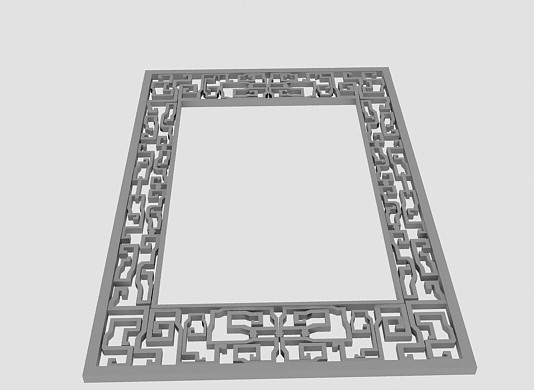 中式窗框花格3d模型下载(中式窗框实木花格3d模型工具)V1.00 绿色版1