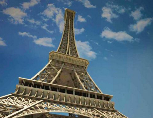 埃菲尔铁塔3d模型免费下载(埃菲尔铁塔3dmax模型文件附全套贴图)V1.00 绿色版1