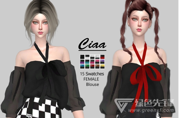 模拟人生4女式露肩衬衫MOD(模拟人生4露肩衬衫补丁) 中文版1