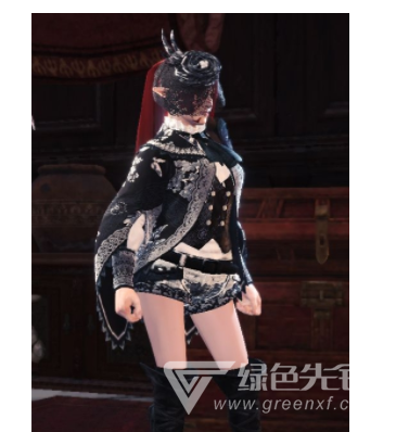 怪物猎人:世界蕾丝短袍MOD(怪物猎人:世界服装补丁) 绿色版1