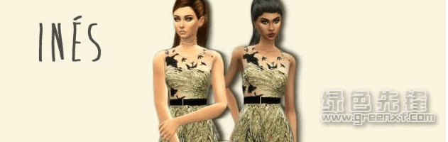 模拟人生4时尚柳树长裙MOD