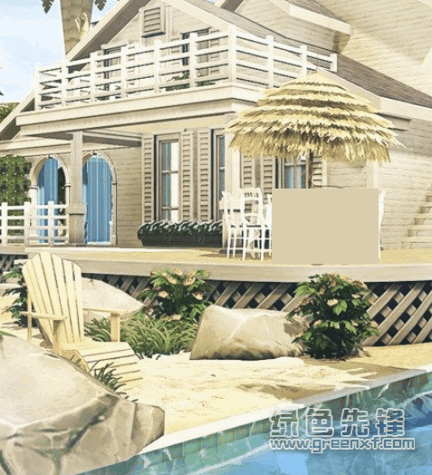 模拟人生4沙滩豪华别墅MOD