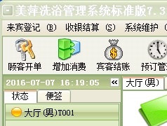 美萍洗浴管理系统(客户消费项目记录工具)V7.3 绿色版