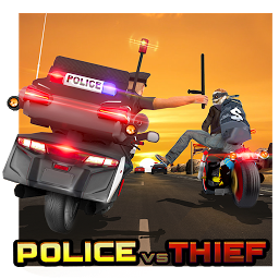 警察抓小偷:摩托战金币无限版(Police vs Thief MotoAttack)V1.1 手机英文版