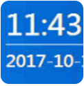 深蓝简约日历(电脑桌面日历)V1.1 中文版
