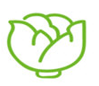 手绘绿色蔬菜图标(手绘绿色蔬菜创意图标) 高清版