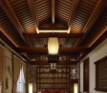 中式客厅木质吊顶3d模型下载(中式结构木质房梁吊顶3dmax设计工具)免费版