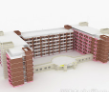 学校建筑3d模型下载(3dmax学校建筑设计模型辅助文件)V1.0 绿色版