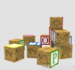 积木玩具3d模型下载(儿童积木3dmax模型工具)V1.0 免费版