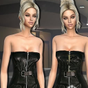 模拟人生4女性黑色皮质连衣裙MOD(模拟人生4超酷皮裙模组)V1.1 最新版