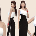 模拟人生4黑白双色时尚连衣裙MOD(模拟人生4黑白时尚连衣裙模组)V1.1 最新版
