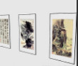 中式书画3d模型下载(3d中式书画挂画模型辅助)V1.00 绿色版